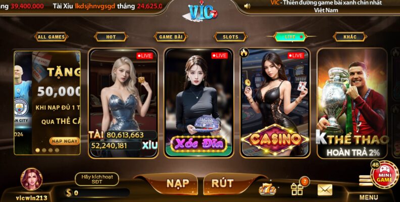 Vinwin hỗ trợ người chơi giao dịch nhanh chóng, tiện lợi